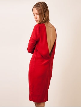 Rochie Eleganta Rosu Bordeaux